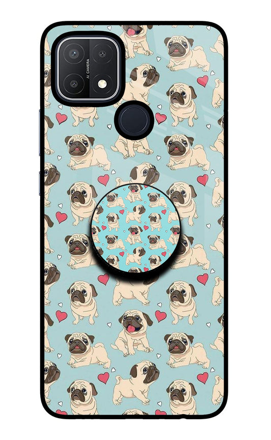 Pug Dog Oppo A15/A15s Glass Case