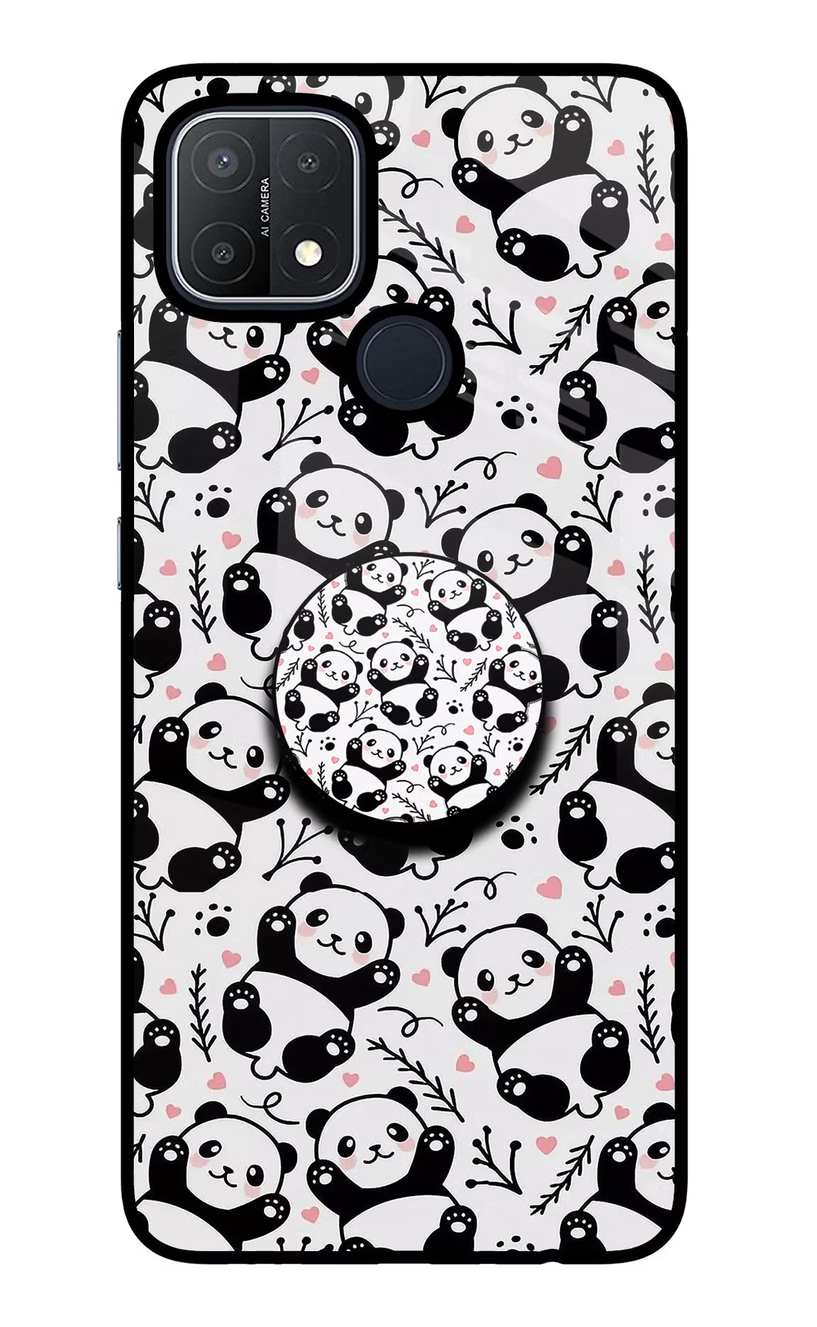 Cute Panda Oppo A15/A15s Pop Case by Casekaro