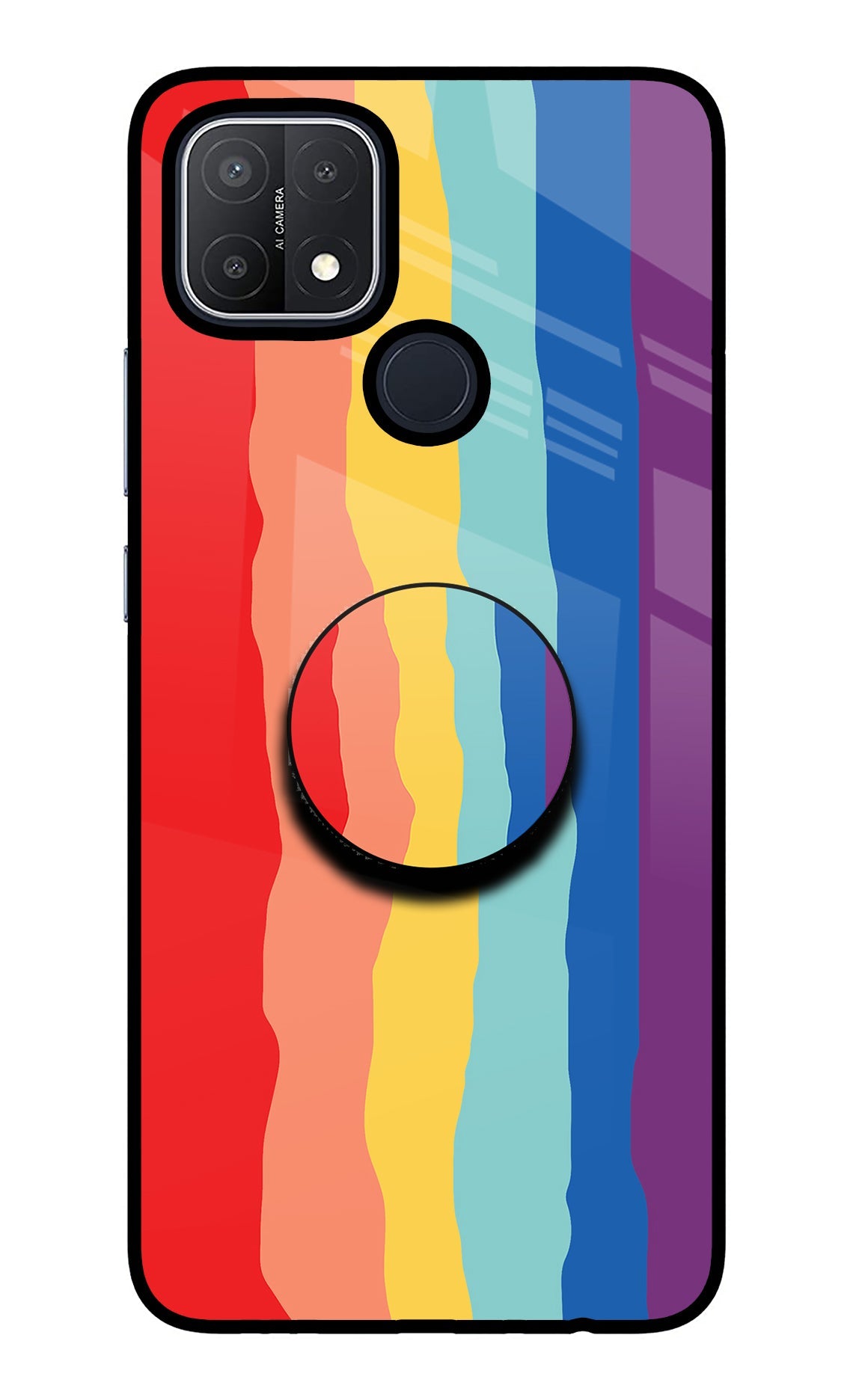 Rainbow Oppo A15/A15s Glass Case