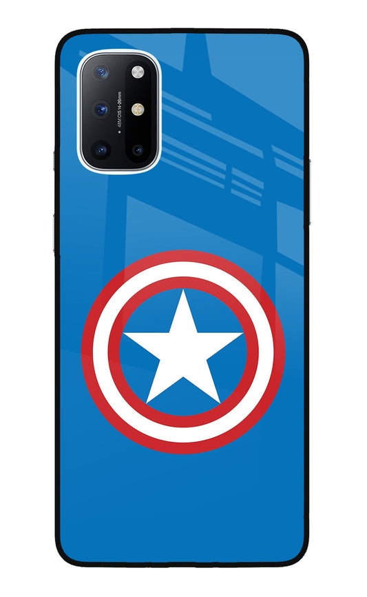 Captain America Logo Oneplus 8T Glass Case