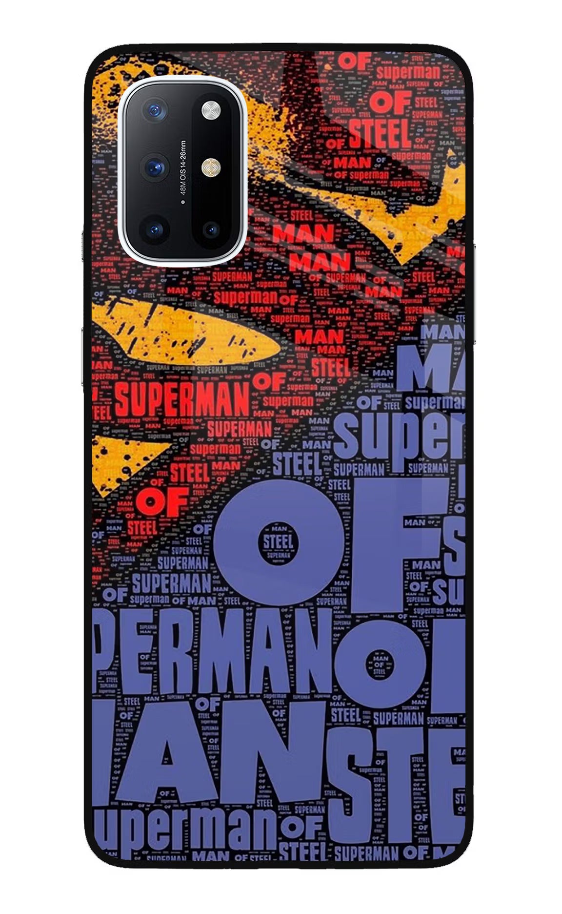 Superman Oneplus 8T Glass Case Back Cover by Casekaro