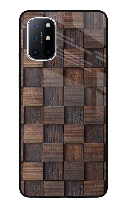 Wooden Cube Design Oneplus 8T Glass Case