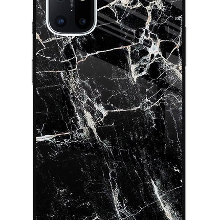 Black Marble Texture Oneplus 8T Glass Case