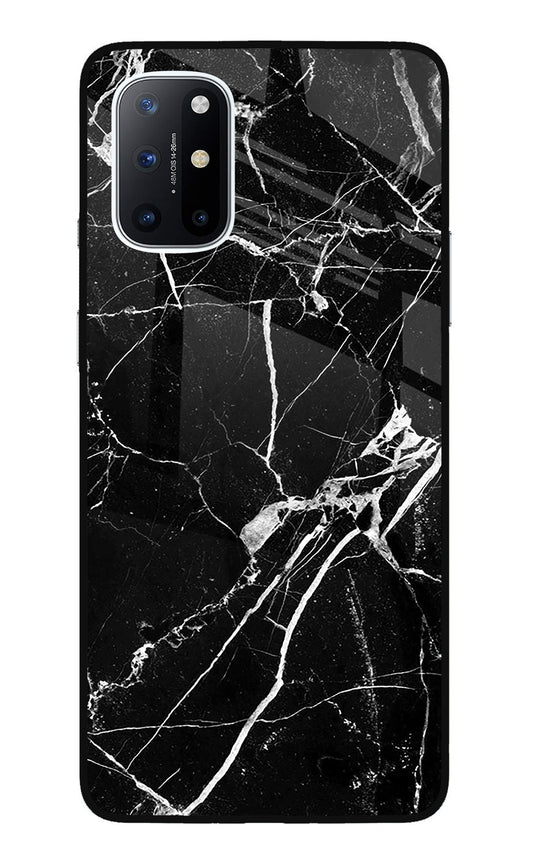 Black Marble Pattern Oneplus 8T Glass Case