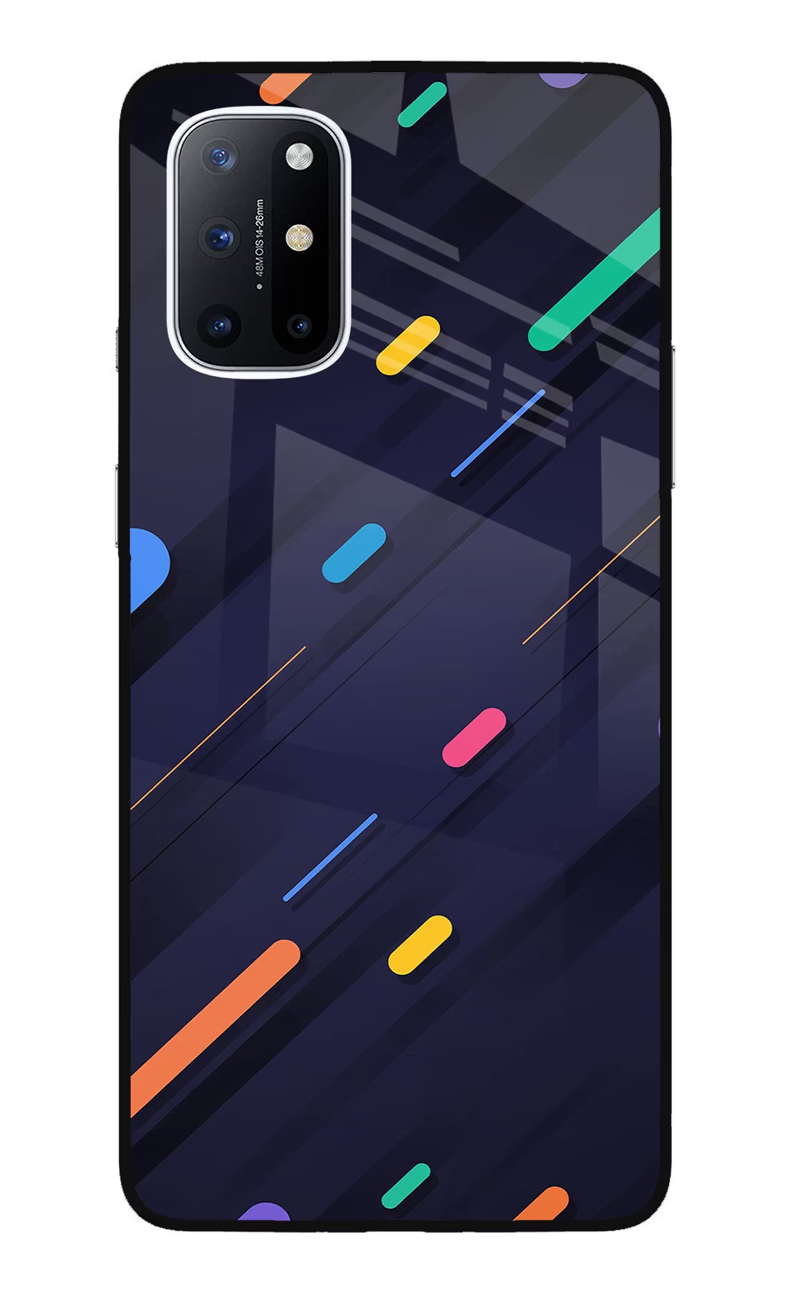 Abstract Design Oneplus 8T Glass Case Back Cover by Casekaro