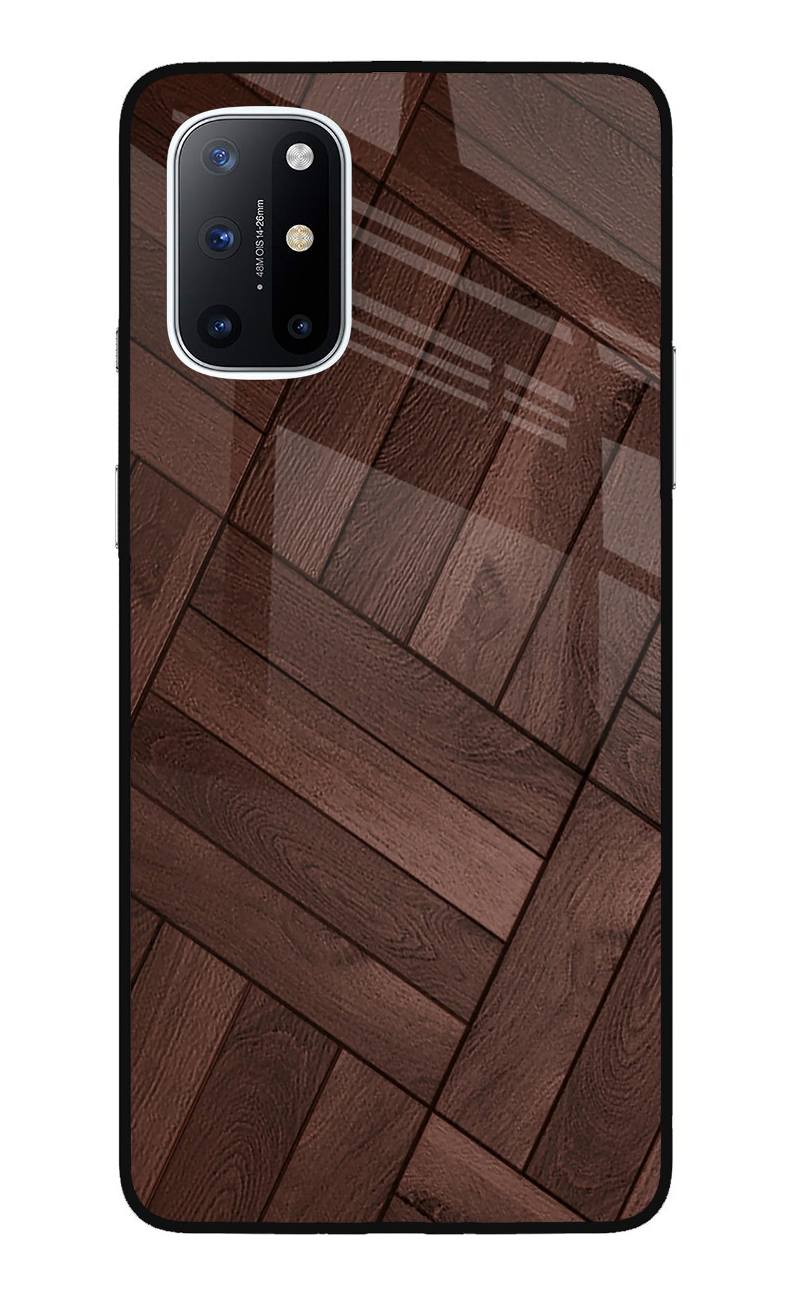Wooden Texture Design Oneplus 8T Glass Case