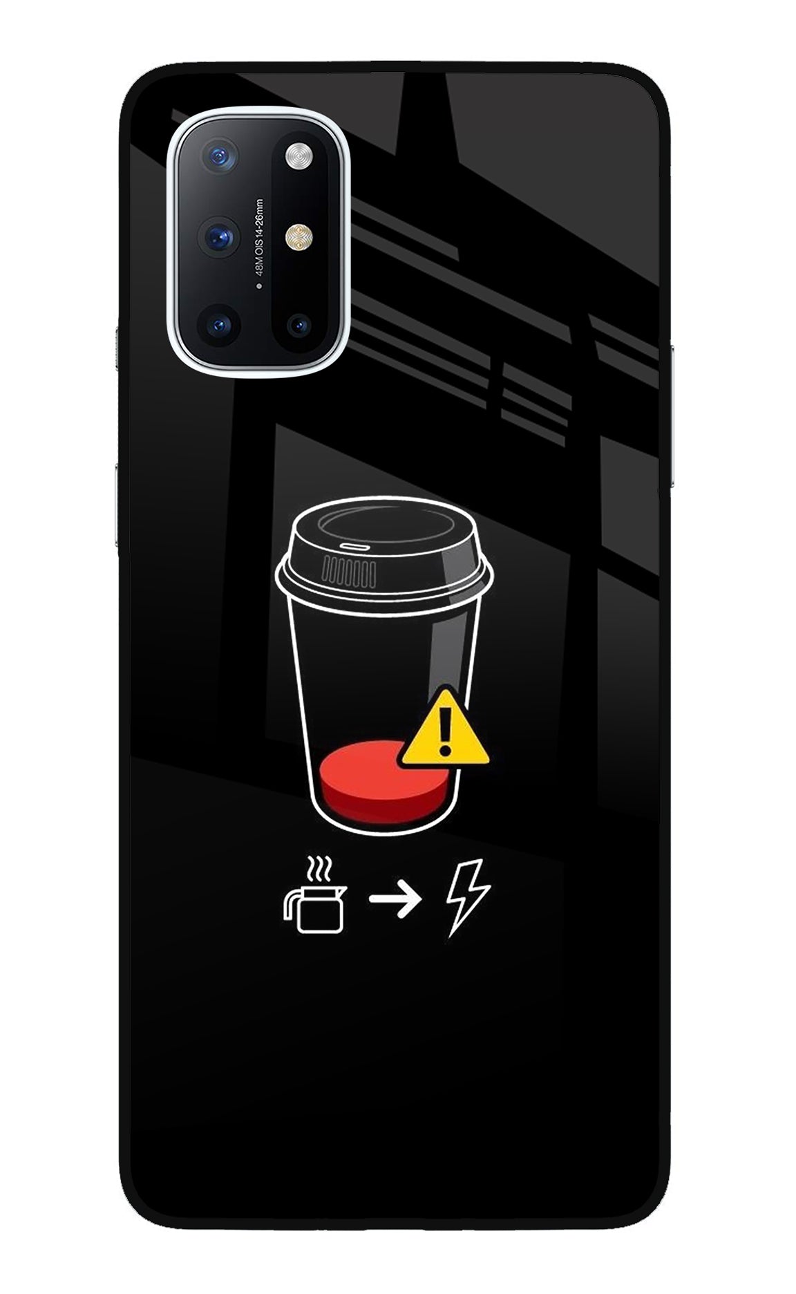 Coffee Oneplus 8T Glass Case