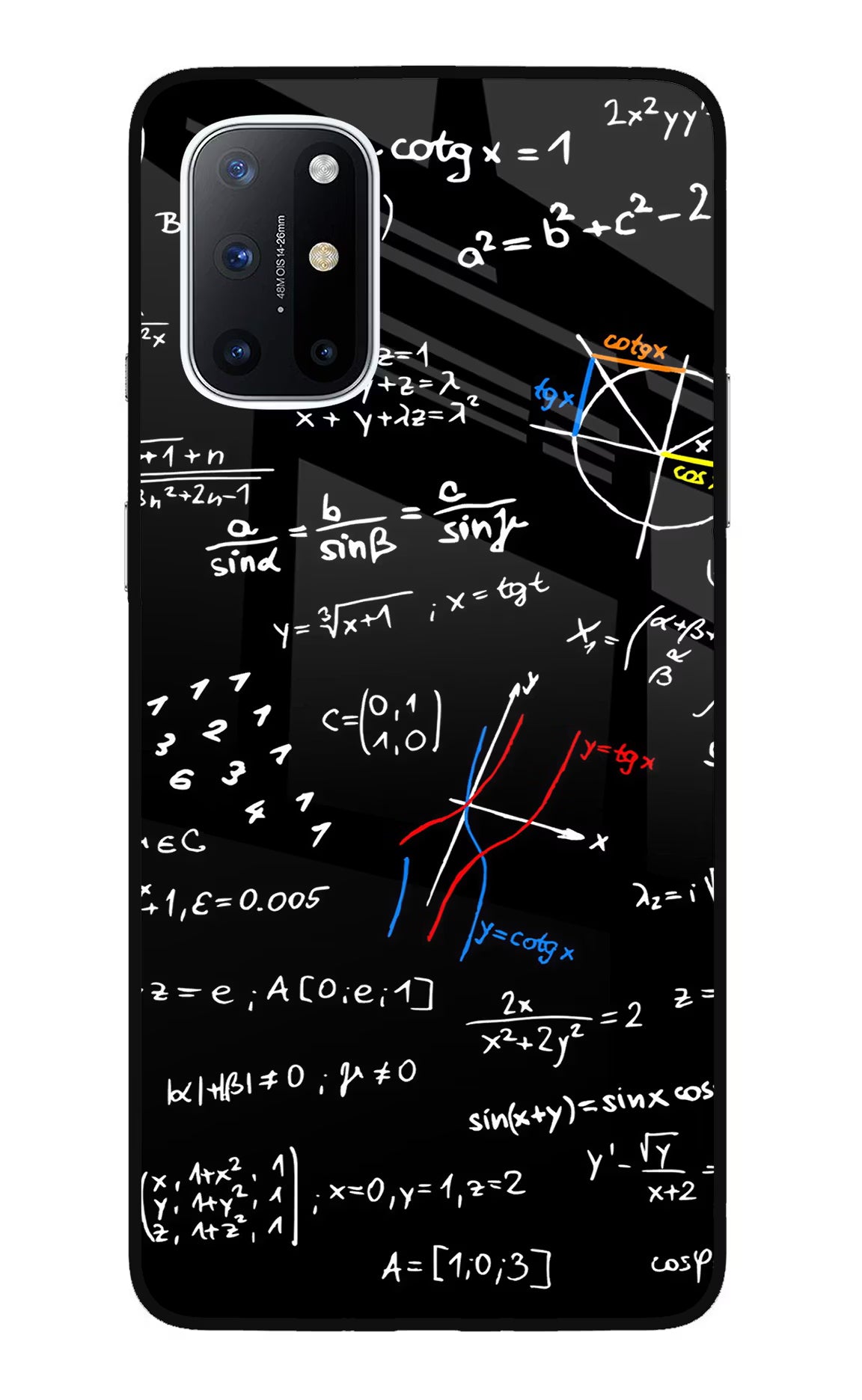 Mathematics Formula Oneplus 8T Glass Case Back Cover by Casekaro