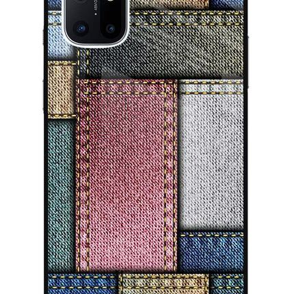 Multicolor Jeans Oneplus 8T Glass Case