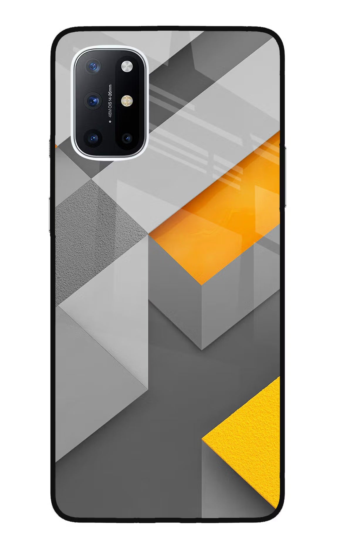 Abstract Oneplus 8T Glass Case Back Cover by Casekaro