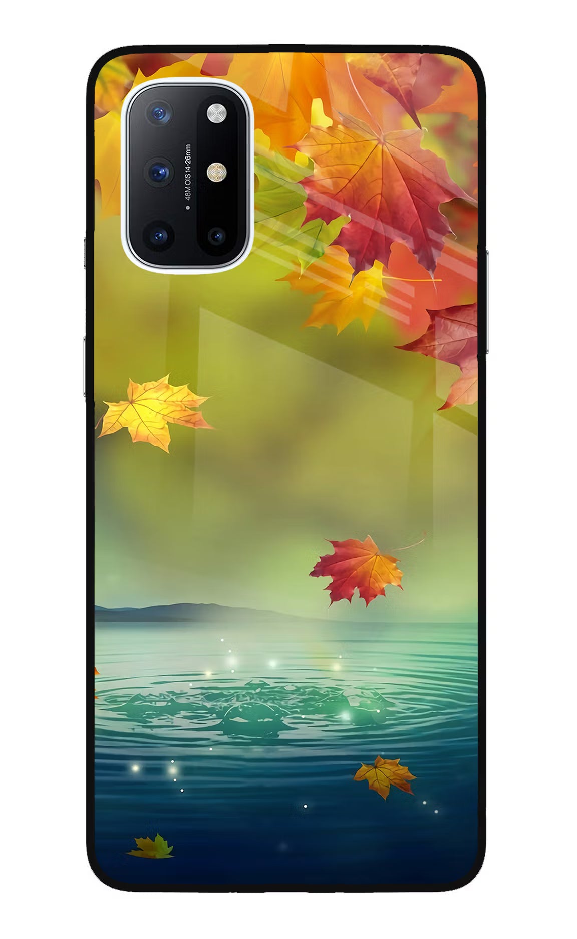 Flowers Oneplus 8T Glass Case Back Cover by Casekaro