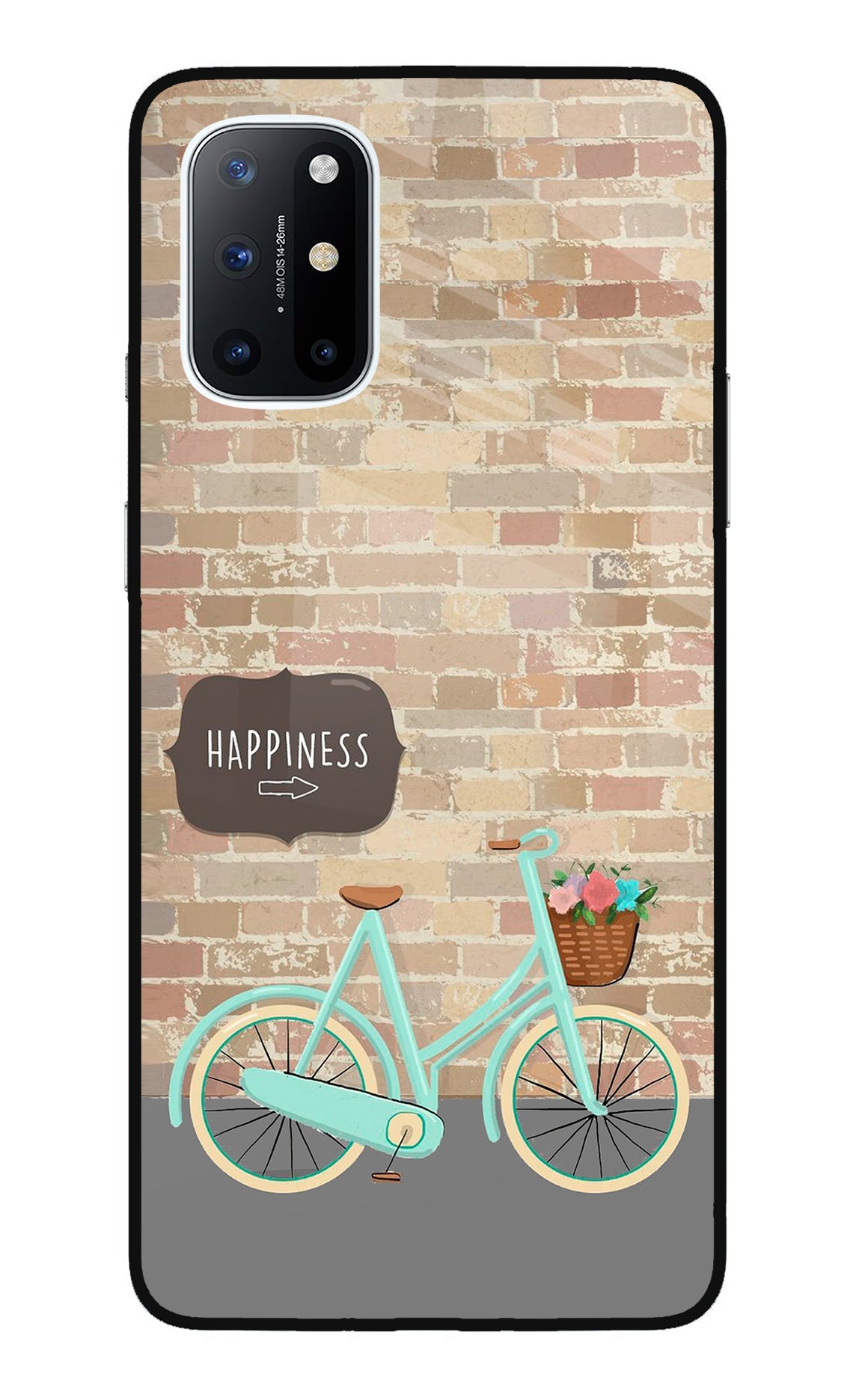 Happiness Artwork Oneplus 8T Glass Case
