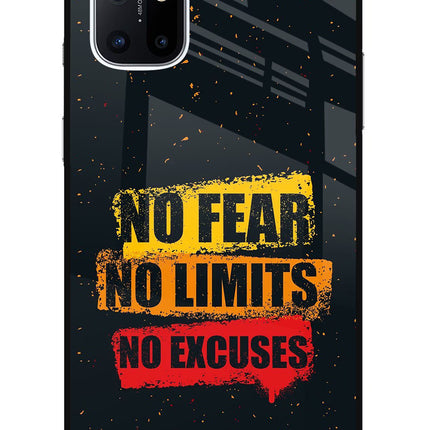 No Fear No Limits No Excuse Oneplus 8T Glass Case