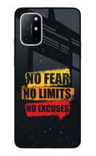 No Fear No Limits No Excuse Oneplus 8T Glass Case