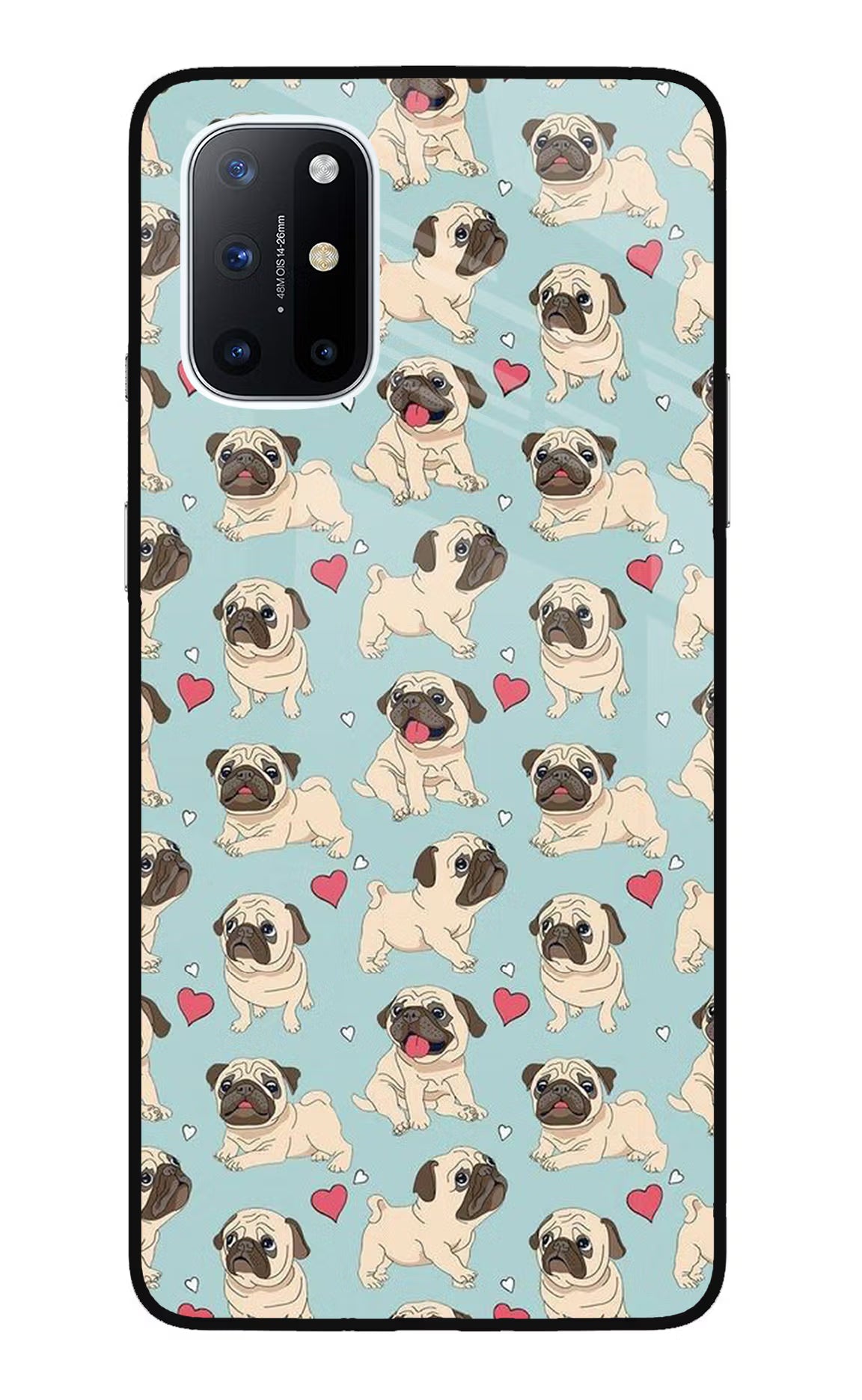 Pug Dog Oneplus 8T Glass Case