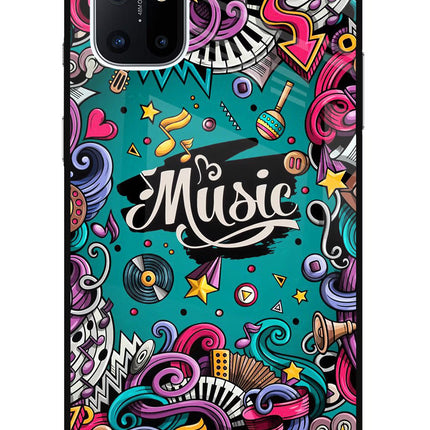 Music Graffiti Oneplus 8T Glass Case