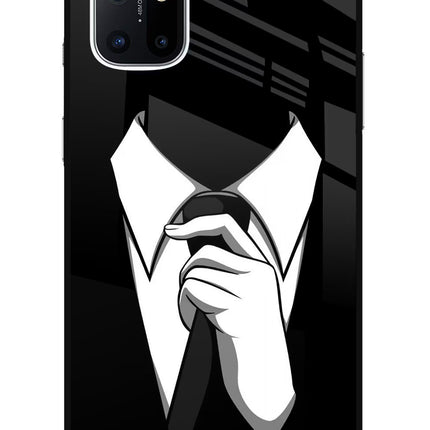 Black Tie Oneplus 8T Glass Case