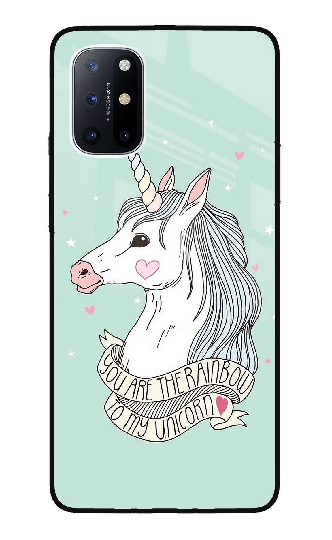 Unicorn Wallpaper Oneplus 8T Glass Case Back Cover by Casekaro