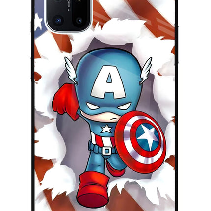 Captain America Oneplus 8T Glass Case