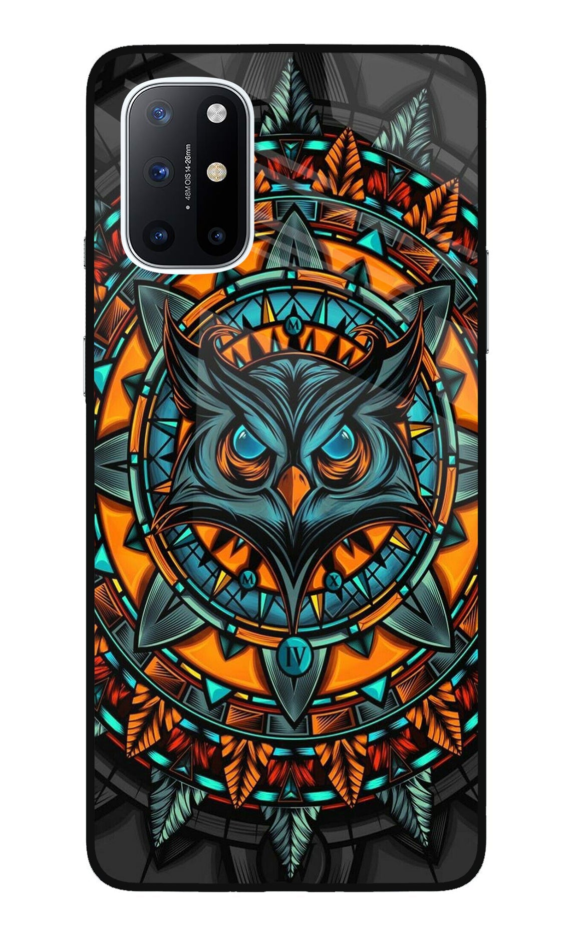 Angry Owl Art Oneplus 8T Glass Case