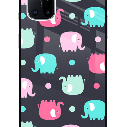 Elephants Oneplus 8T Glass Case