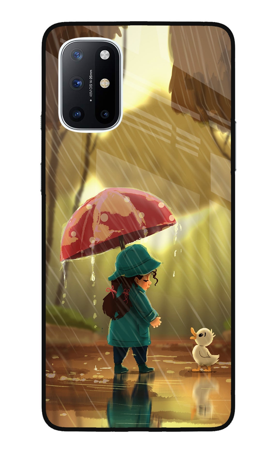 Rainy Day Oneplus 8T Glass Case