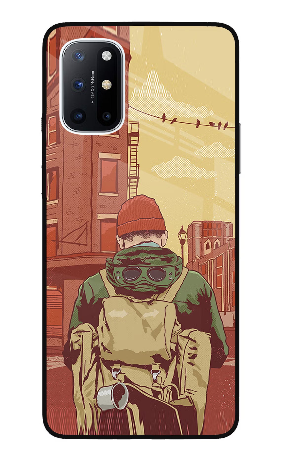 Adventurous Oneplus 8T Glass Case Back Cover by Casekaro