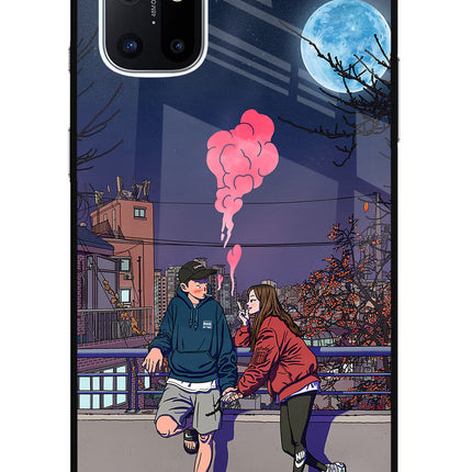 Chilling Couple Oneplus 8T Glass Case