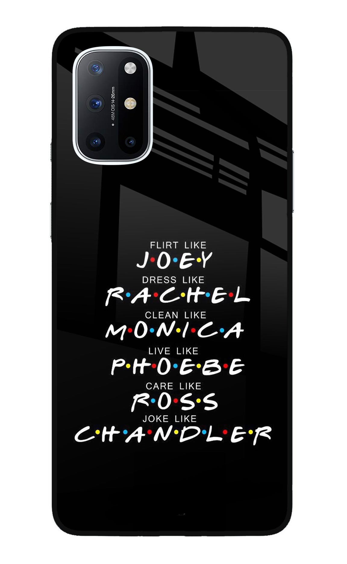 FRIENDS Character Oneplus 8T Glass Case
