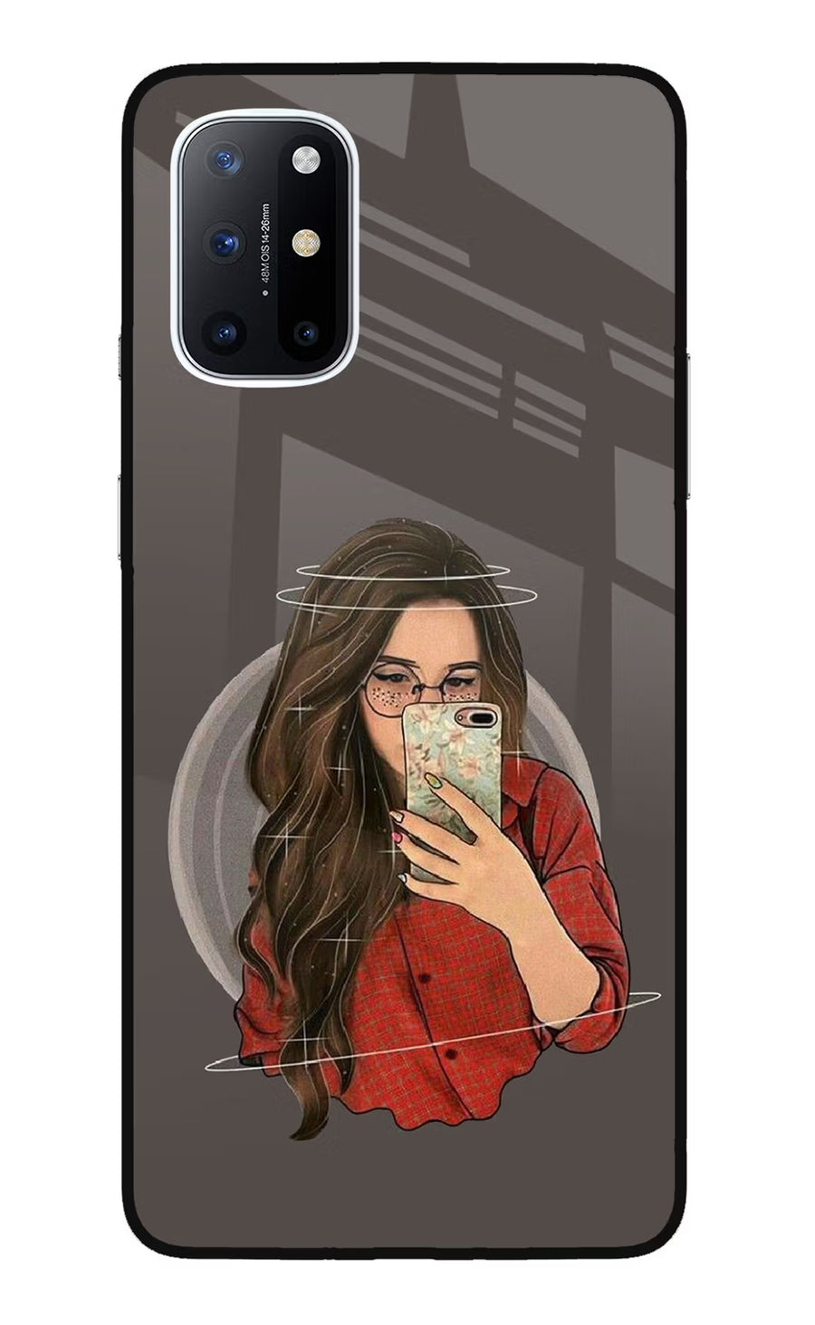 Selfie Queen Oneplus 8T Back Cover, Glass case