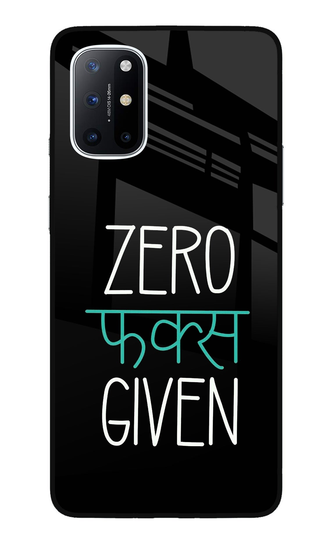 Zero Fucks Given Oneplus 8T Glass Case