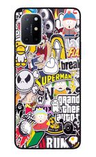 Sticker Bomb Oneplus 8T Glass Case