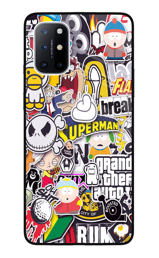Sticker Bomb Oneplus 8T Glass Case
