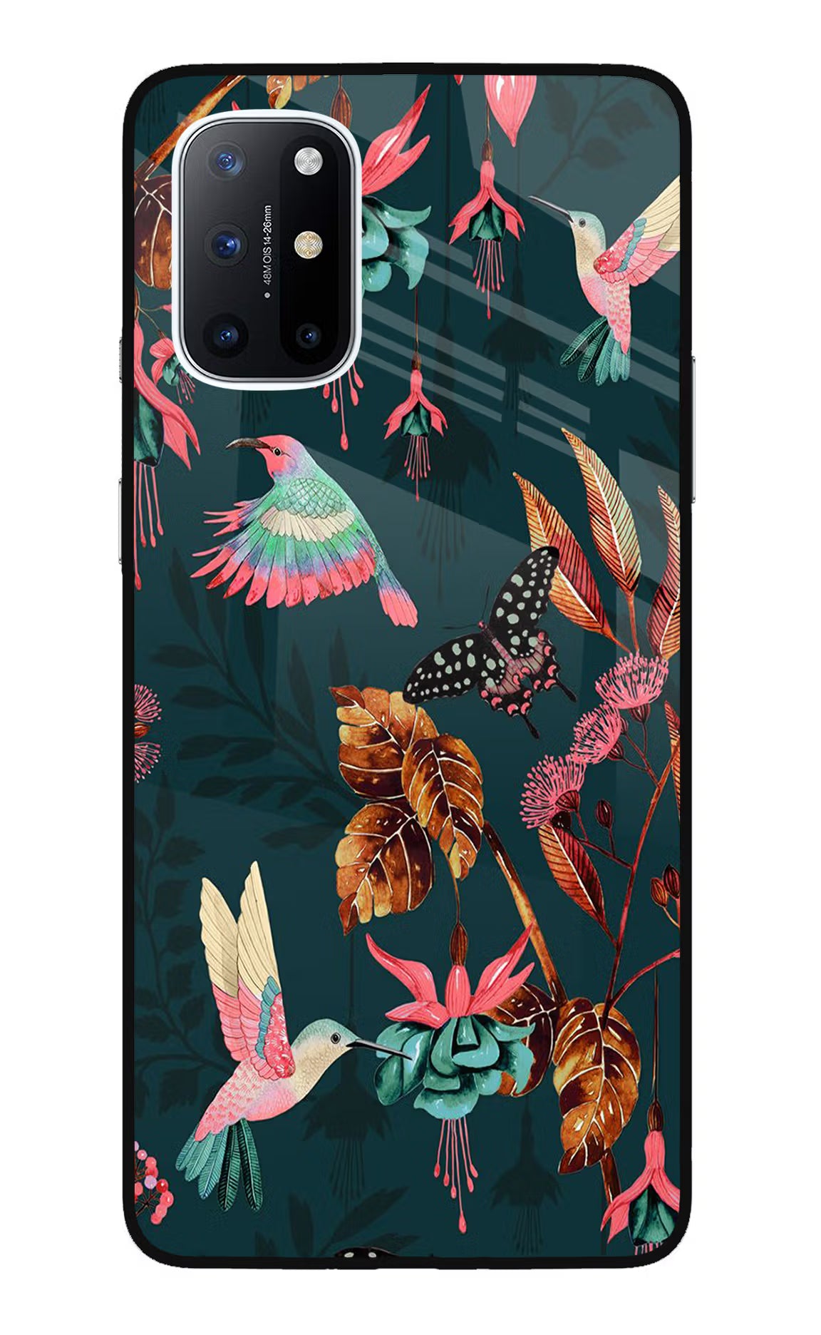 Birds Oneplus 8T Glass Case Back Cover by Casekaro