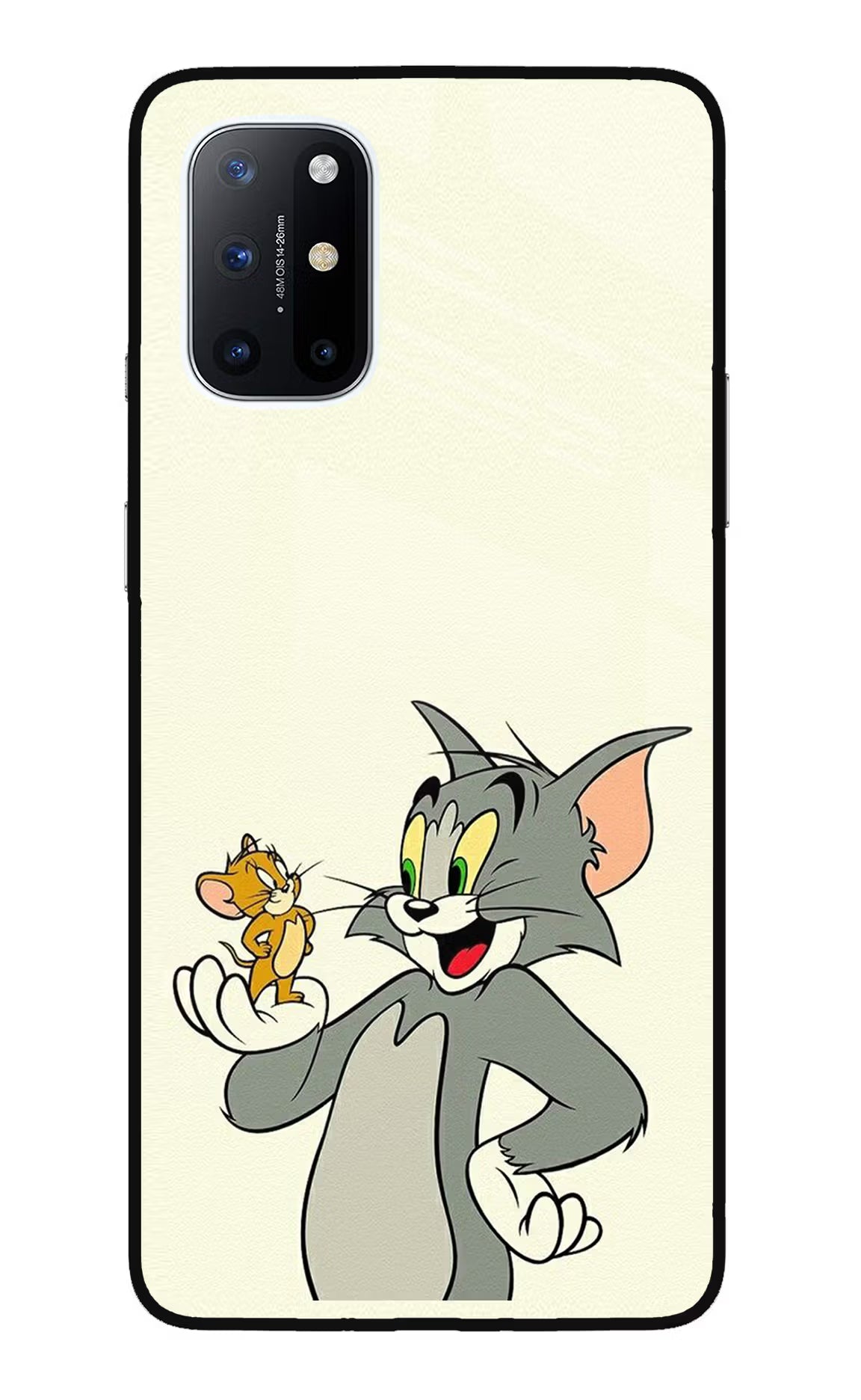 Tom & Jerry Oneplus 8T Glass Case Back Cover by Casekaro