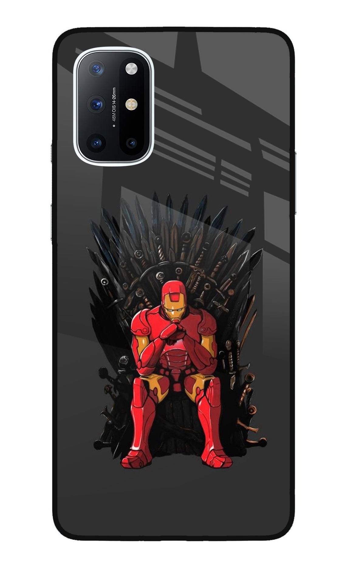 Ironman Throne Oneplus 8T Glass Case