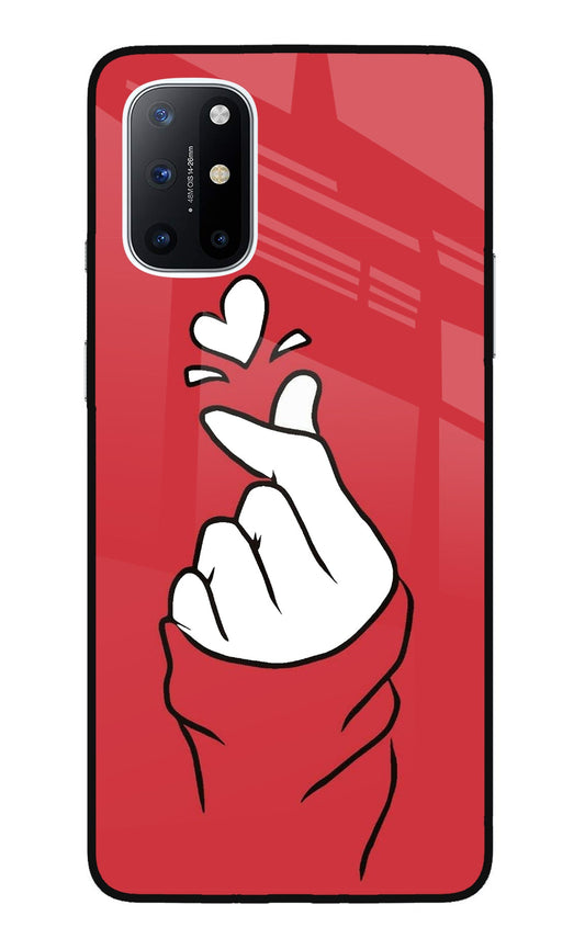 Korean Love Sign Oneplus 8T Glass Case