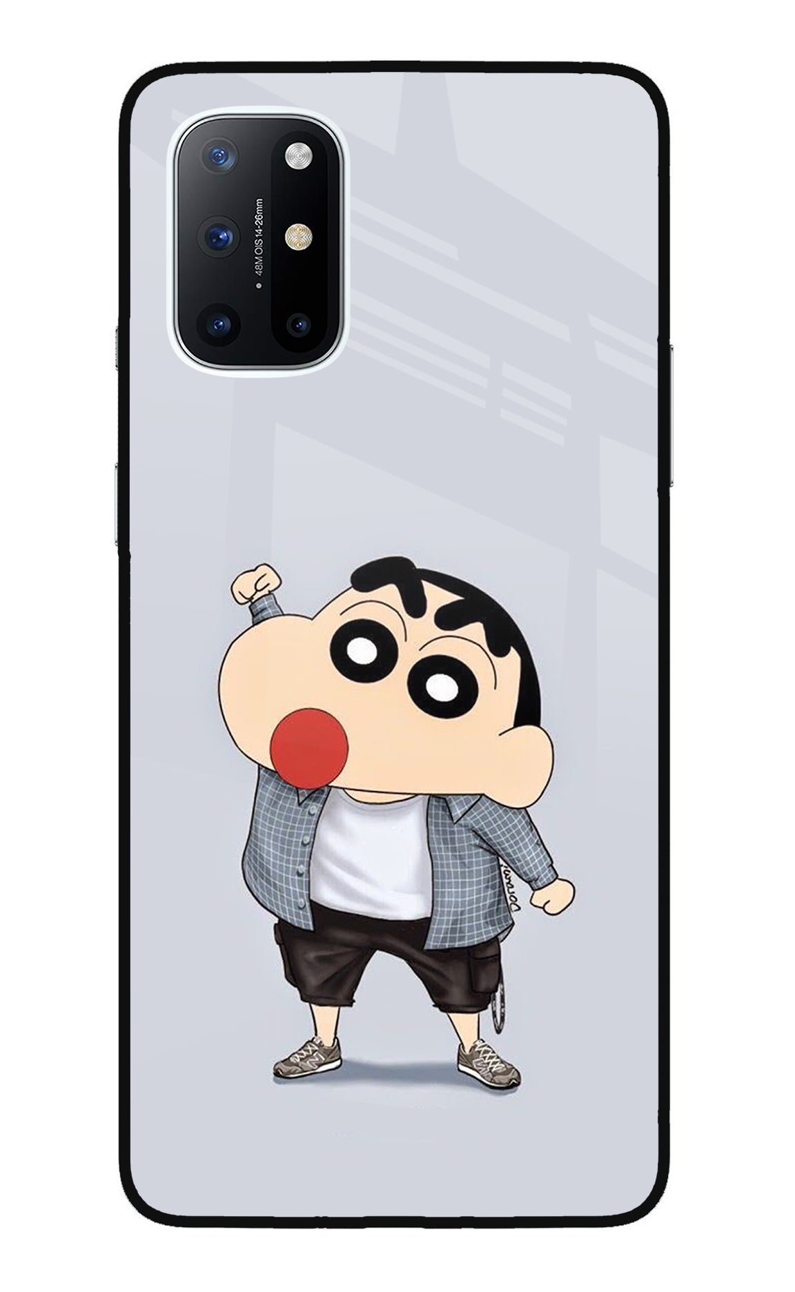 Shinchan Oneplus 8T Glass Case