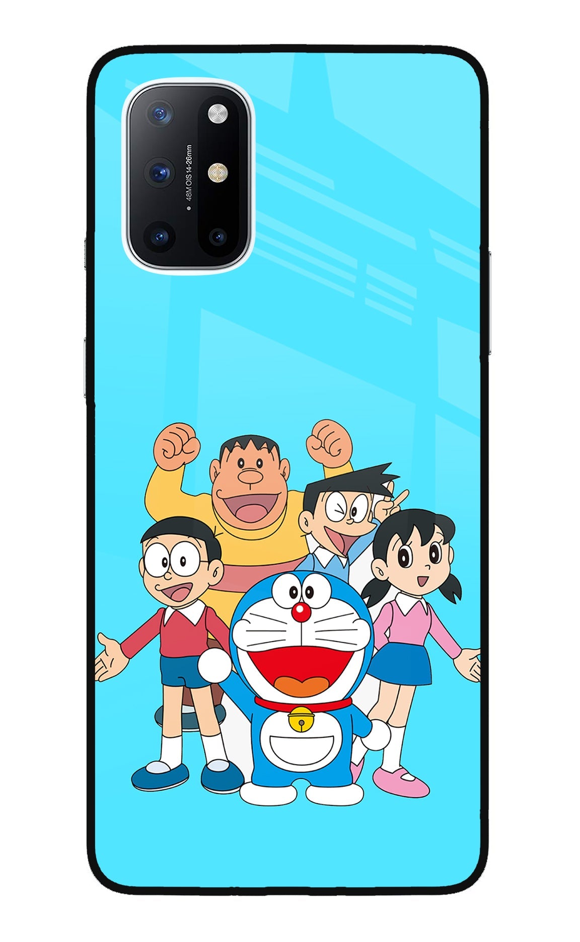 Doraemon Gang Oneplus 8T Glass Case