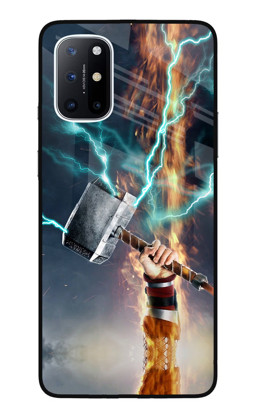 Thor Hammer Mjolnir Oneplus 8T Back Cover, Glass case