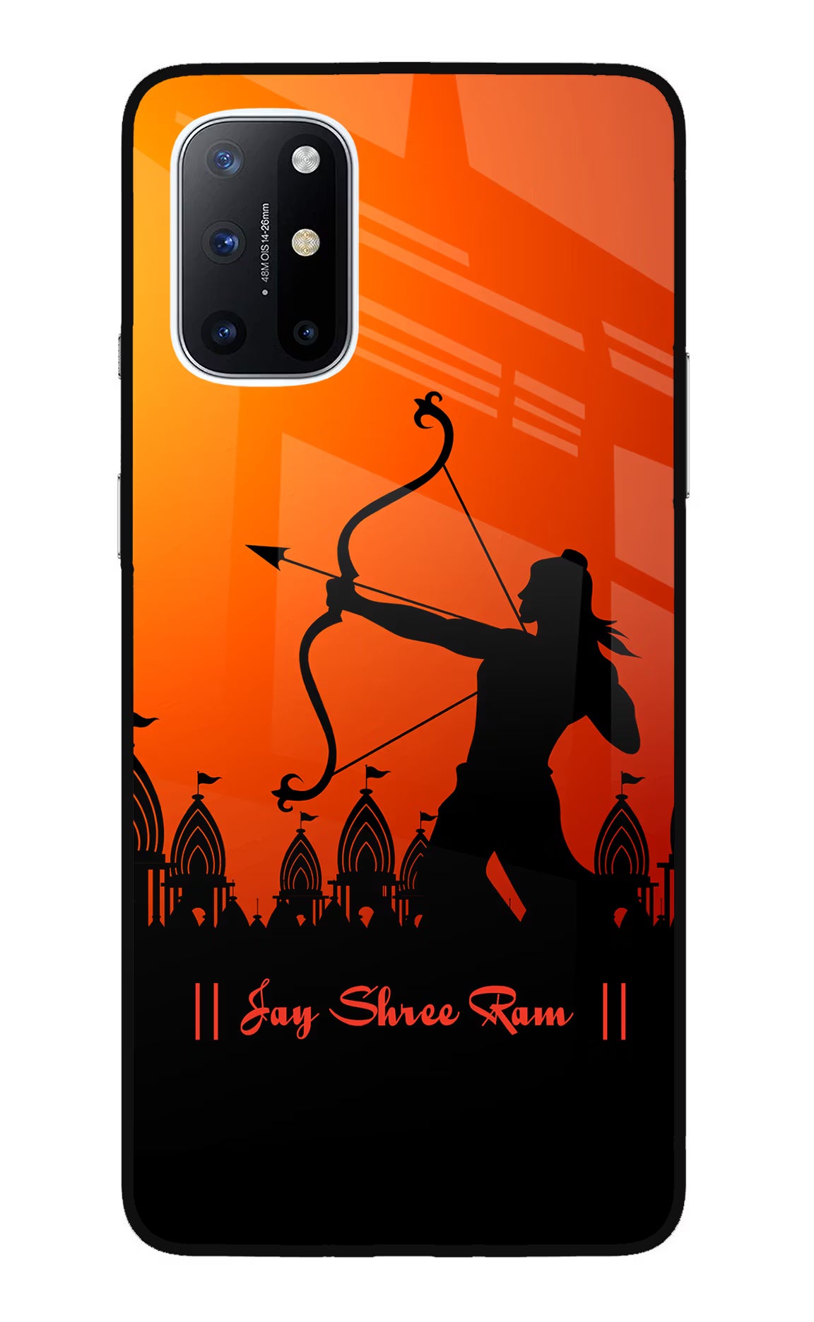 Lord Ram - 4 Oneplus 8T Glass Case Back Cover by Casekaro