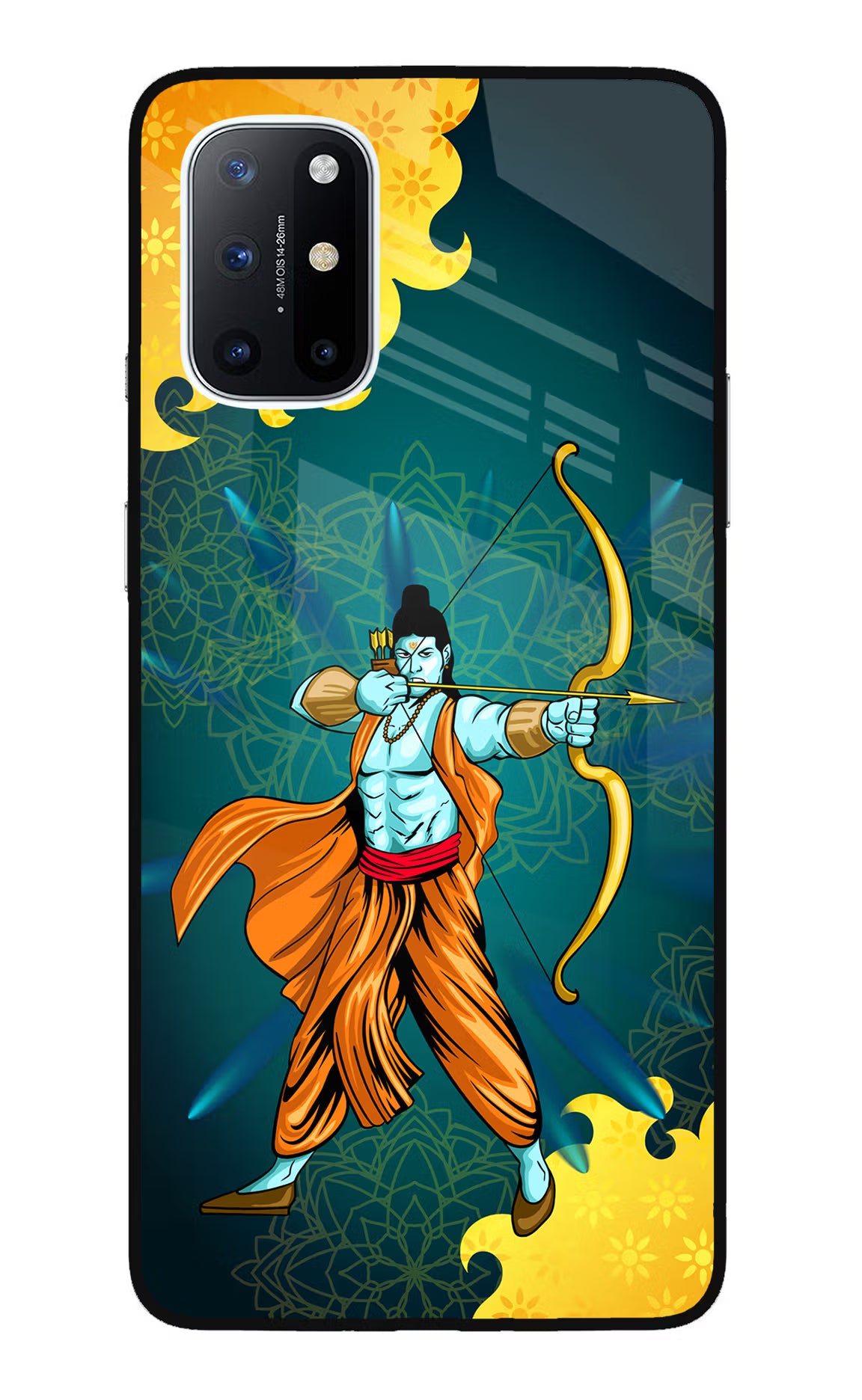 Lord Ram - 6 Oneplus 8T Glass Case Back Cover by Casekaro