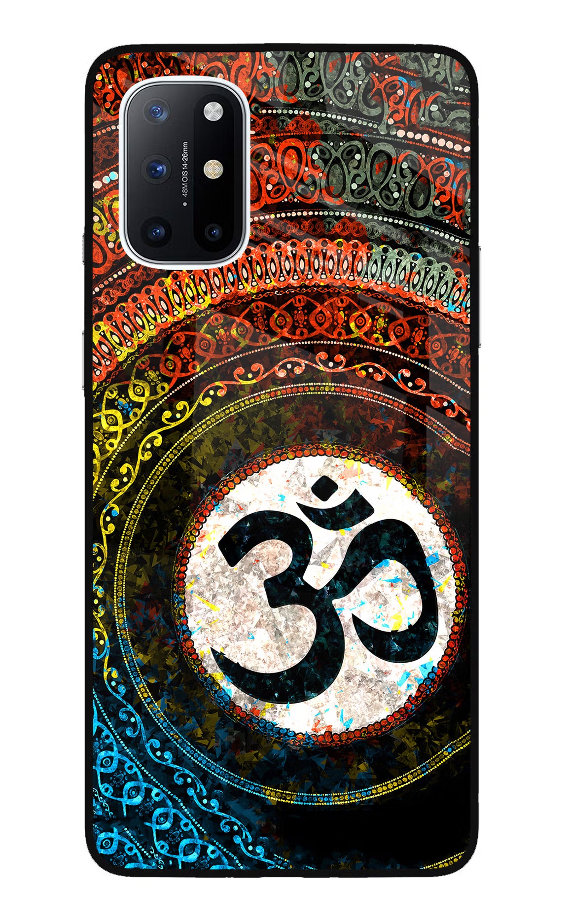 Om Cultural Oneplus 8T Glass Case Back Cover by Casekaro