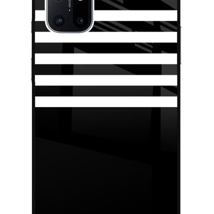 Black and White Print Oneplus 8T Glass Case