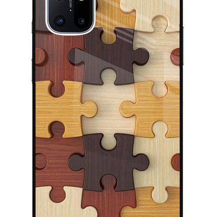 Wooden Puzzle Oneplus 8T Glass Case