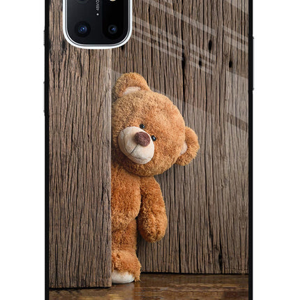 Teddy Wooden Oneplus 8T Glass Case