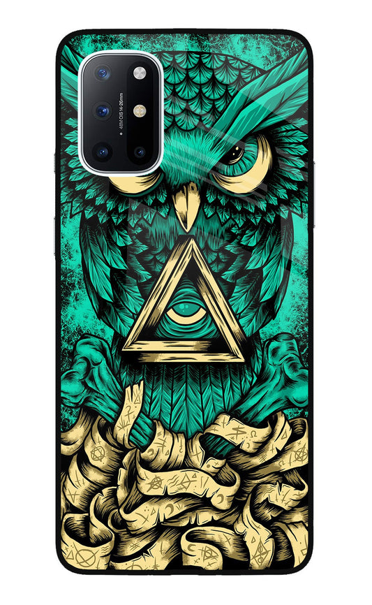 Green Owl Oneplus 8T Glass Case