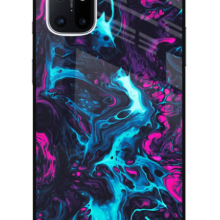 Abstract Oneplus 8T Glass Case