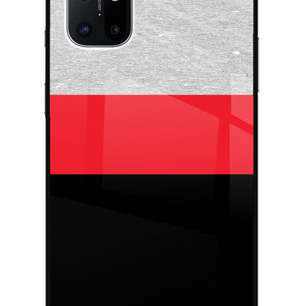 Tri Color Pattern Oneplus 8T Glass Case