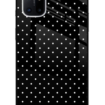 White Dots Oneplus 8T Glass Case